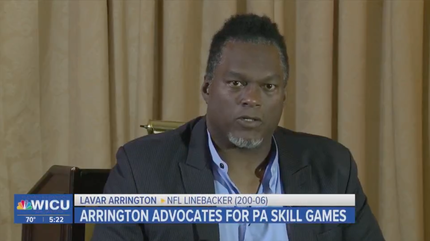 LaVar Arrington advocates for PA Skill Games