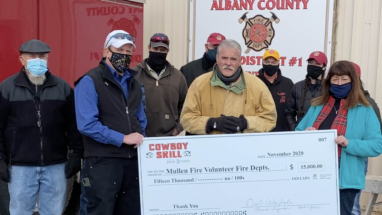 Amidst a Wildfire Crisis, Cowboy Skill Supports Mullen Fire Department with $15,000
